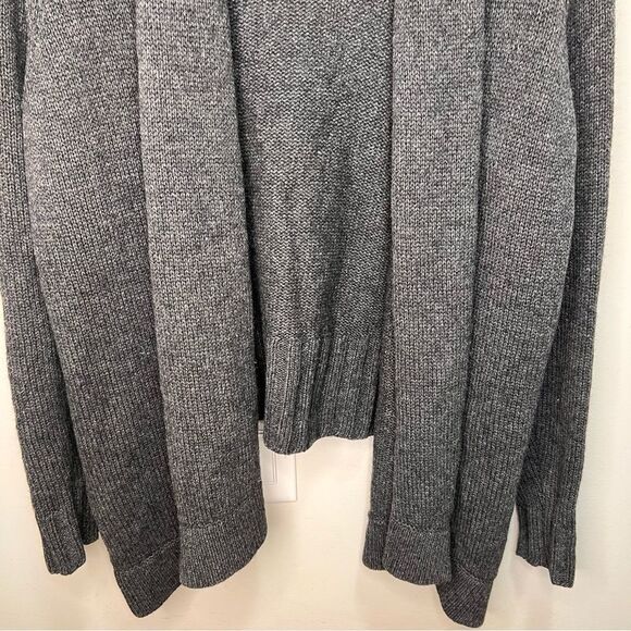 Vince Wool Cashmere Alpaca Yak Grey Draped Cardigan Size Small - Picture 3 of 8